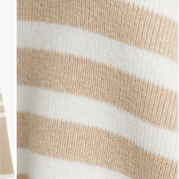 Rails Tessa Stripe wool and cotton quarter-zip pullover - Picture 5 of 13